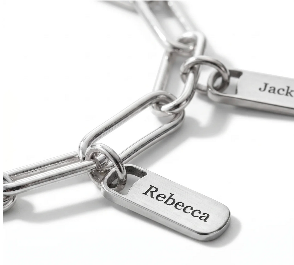 Personalized Charm Bracelet with Names